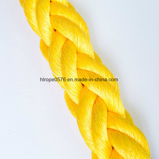 Cuerda de polipropileno amarillo al por mayor de fábrica para amarre