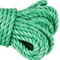 Fábrica al por mayor 3 hebras de cuerda marina verde PP cuerda para pescar y amarrar