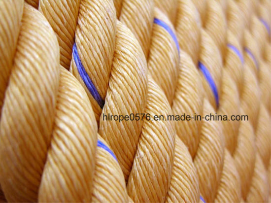 Twist de alta calidad 3/4 Strand Polypropylene Danline Cuerda marina para la pesca