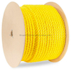 3 cuerda trenzada de poliamida amarilla (nylon)