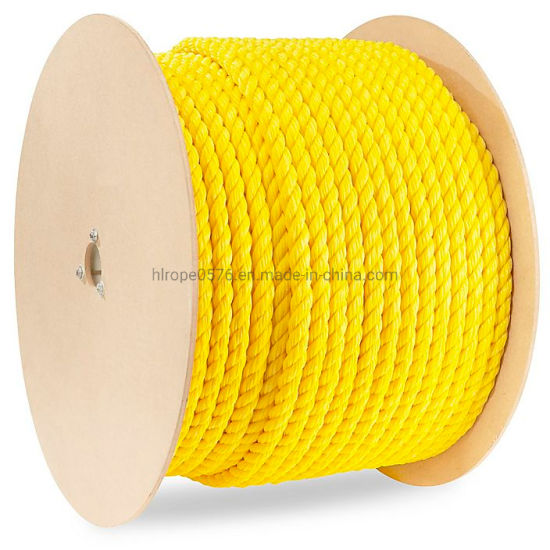 3 cuerda trenzada de poliamida amarilla (nylon)