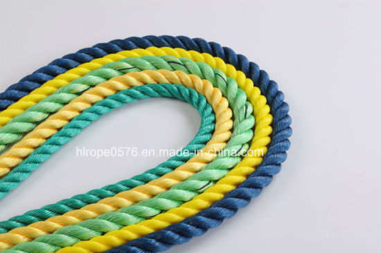 Hailun PP cuerda 3 hilos línea de amarre proveedor logo línea