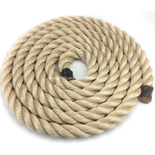 Cuerda de cáñamo / manila / sisal de 3 hebras de alta resistencia de color natural