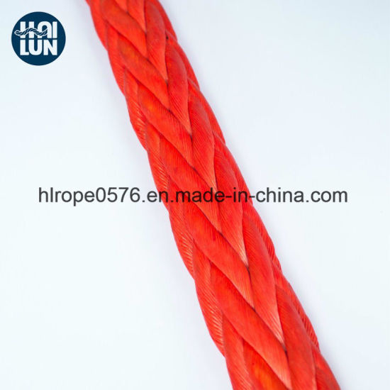 Venta caliente 12 Strand HMPE / HMWPE Cuerda para amarre y pesca