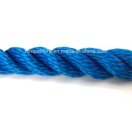 3 hebras de cuerda de amarre multifilamento de cordón suave azul royal de 16 mm
