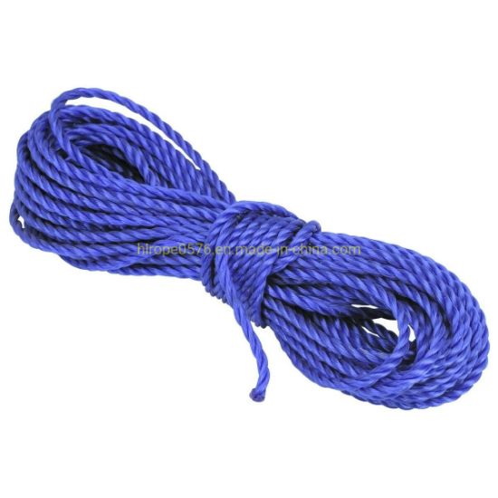 3X cuerda de polipropileno 18mx8mm cuerda de polipropileno lazo de lona agrícola que acampa azul
